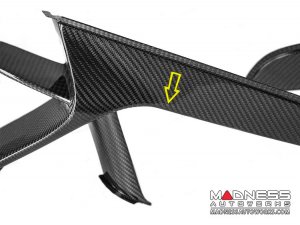 Alfa Romeo Giulia GTAm Style Front Bumper Essential Kit - Carbon Fiber - With Parking Sensors